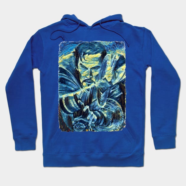 Dr Strange Van Gogh Style Hoodie by todos